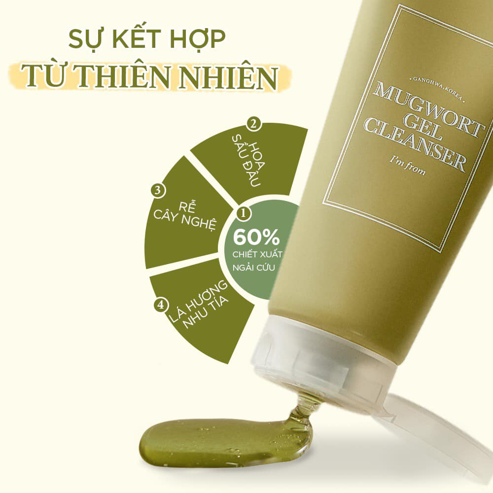 Ảnh Sữa rửa mặt I'm From Mugwort Gel Cleanser 2
