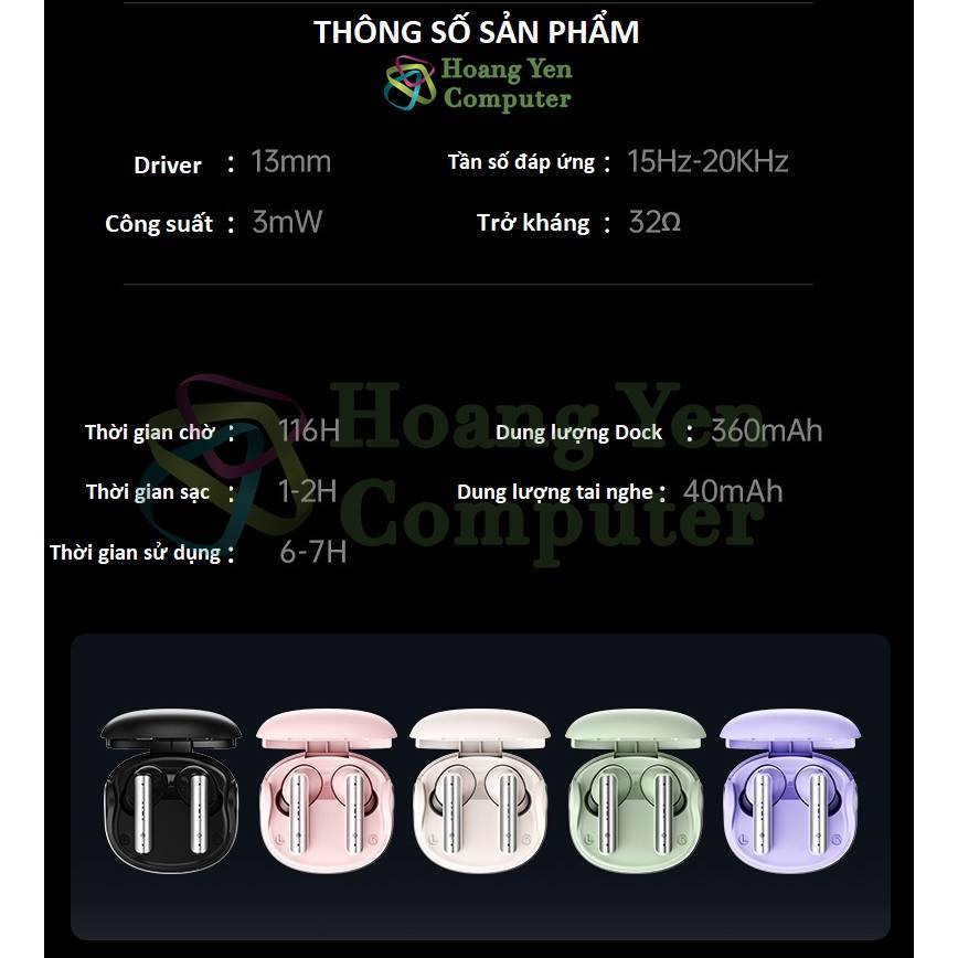 Tai Nghe Bluetooth Remax Cozypods W8N Chống Ồn, Độ Trễ Thấp, Thời Lượng Pin 7 Giờ - BH 12 Tháng - Hoàng Yến Computer
