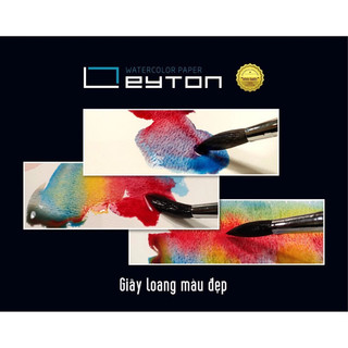 LEYTON - Giấy vẽ màu nước 300gsm - 100% cotton - giấy vẽ hạng hoạ sĩ 🐻🌸