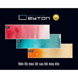 LEYTON - Giấy vẽ màu nước 300gsm - 100% cotton - giấy vẽ hạng hoạ sĩ 🐻🌸