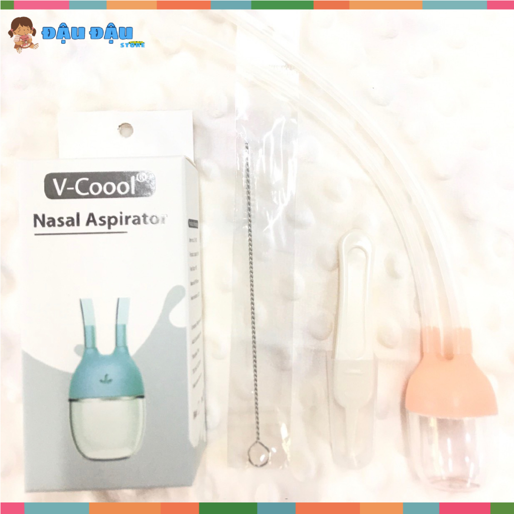Dụng Cụ Hút Mũi Cho Bé V Cool Đầu Hút Silicon Mềm Dẻo, Kèm Nhíp Gắp Rỉ Mũi Cho Bé Đậu Đậu Store