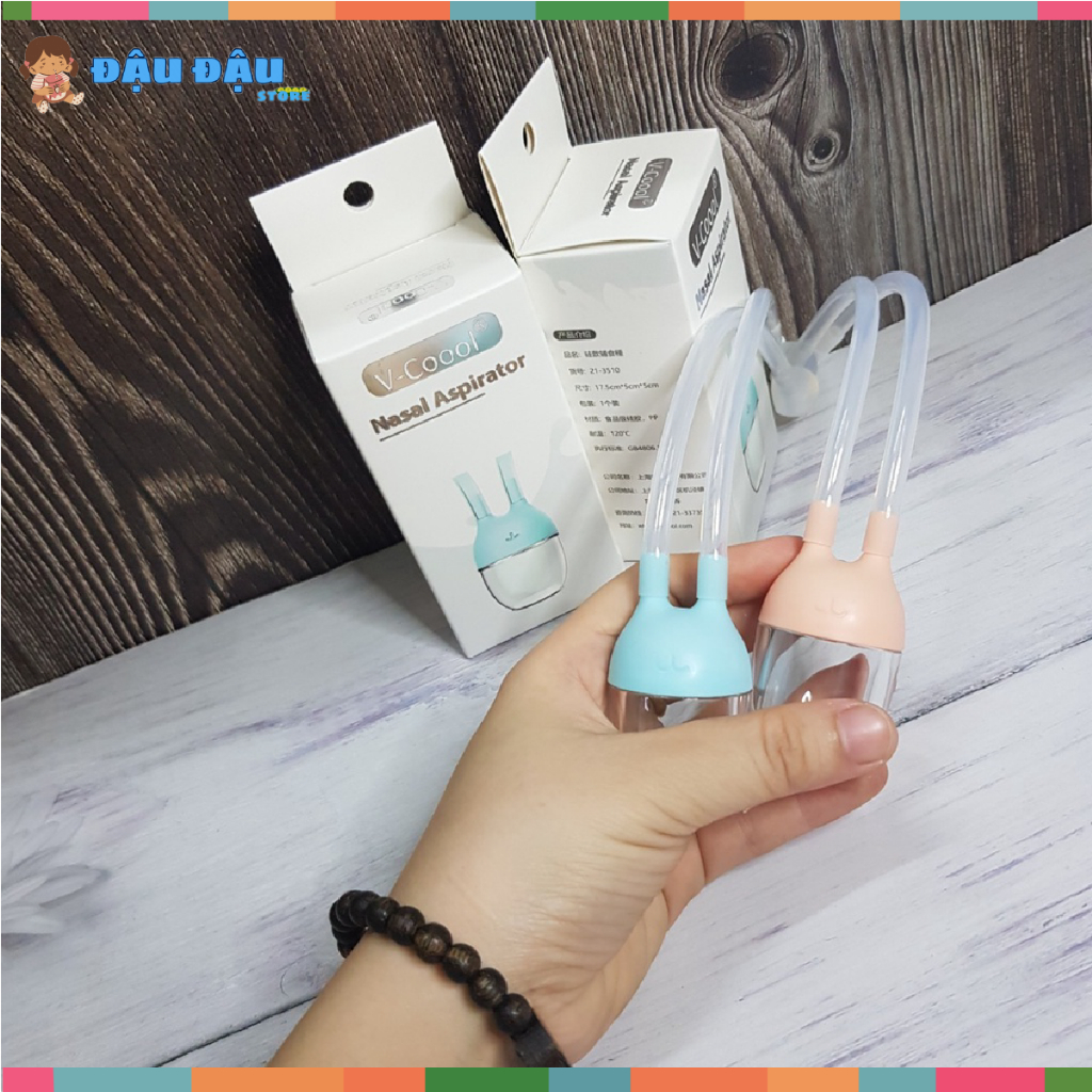 Dụng Cụ Hút Mũi Cho Bé V Cool Đầu Hút Silicon Mềm Dẻo, Kèm Nhíp Gắp Rỉ Mũi Cho Bé Đậu Đậu Store