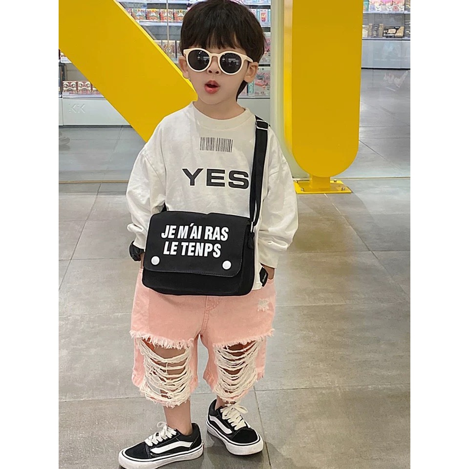 TÚI TOTE phong cách Hàn Quốc cho bé trai bé gái. Túi TOLE hình chữ nhật