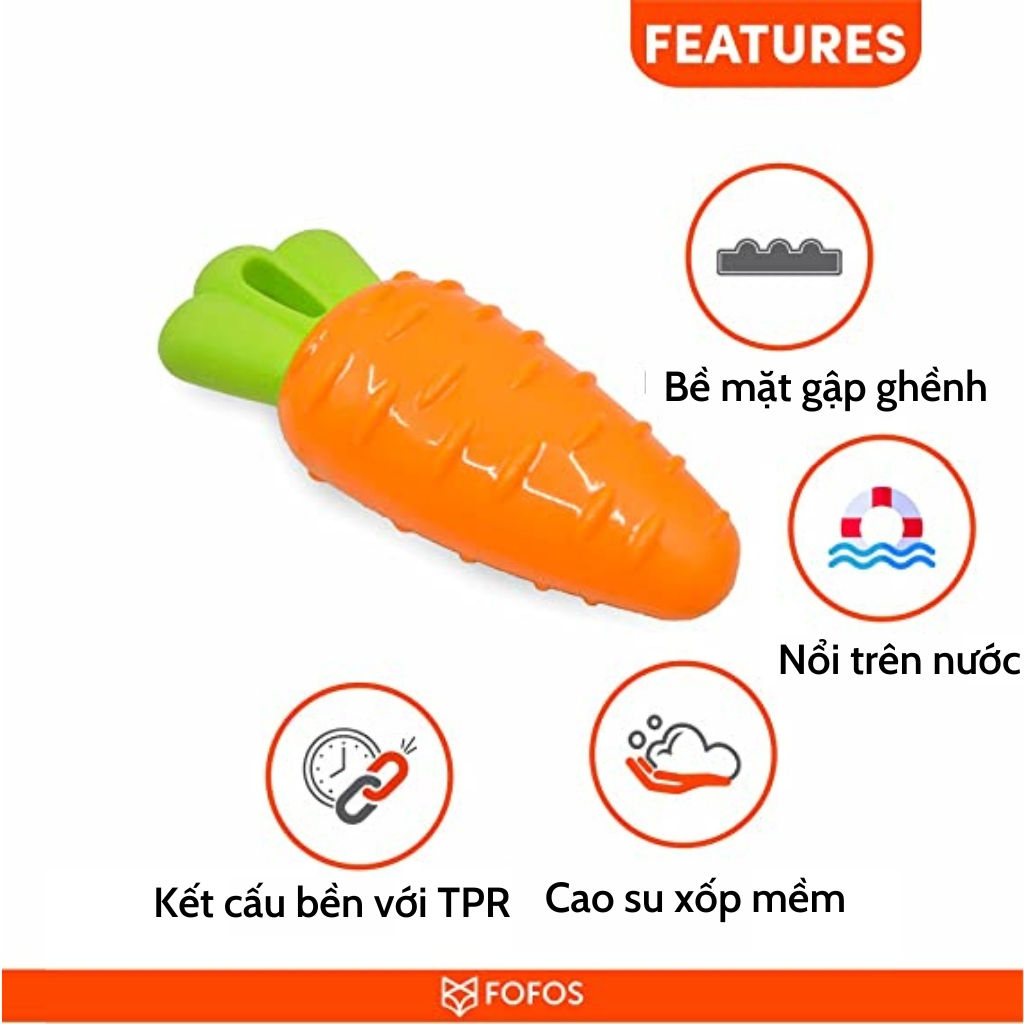 Đồ Chơi Cho Chó Gặm - Mẫu Trái Cây Cao Cấp FOFOS