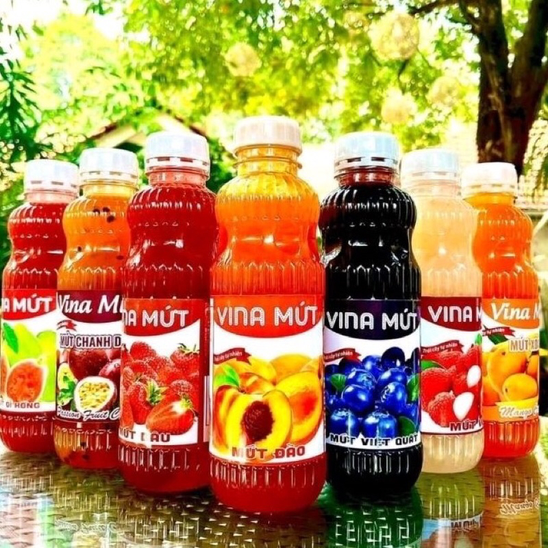 Sinh Tố Vina Mứt – Mứt Sinh Tố Trái Cây Vina Chai 1 Lít