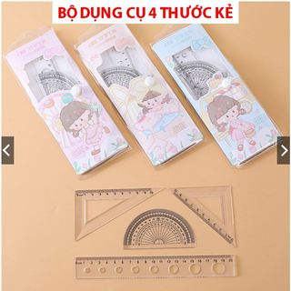 Eke đo độ loại thước dài 15-18-20 cm-Hàng Đẹp Dầy