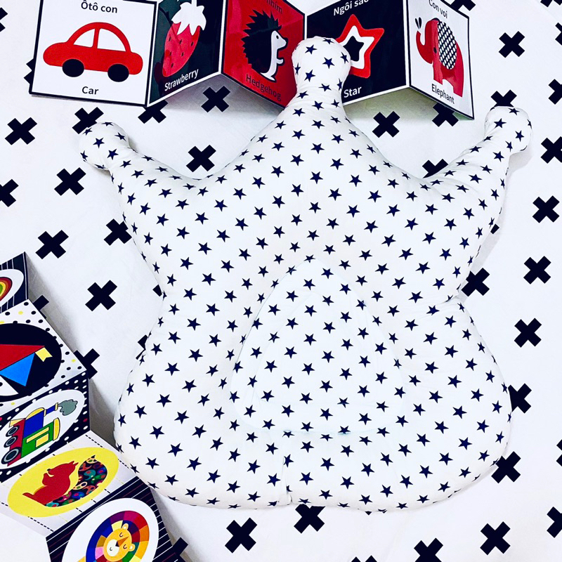 Gối chống trào ngược vương miện Kiwi's mom - 2 lớp cao cấp 100% cotton Hàn