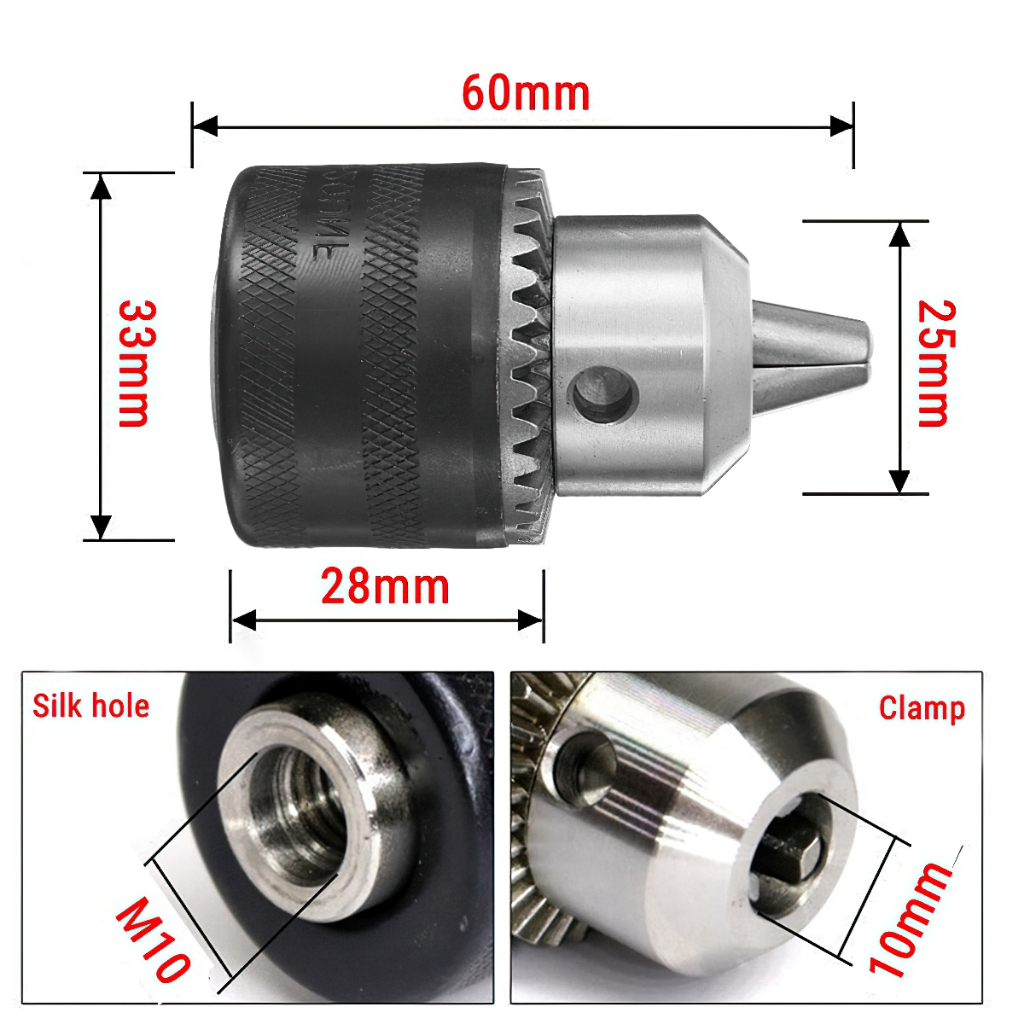 Combo đầu chuyển từ bulong sang khoan 13mm kèm tay vặn