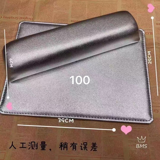 Bộ gối kê tay da PU cao cấp mã mới - bộ gối kê tay làm nail màu bạc sang trọng