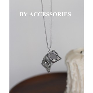 Dây chuyền nam nữ unisex titan mặt hình cuốn sách Magic book mở ra được không gỉ độc đáo WN23107
