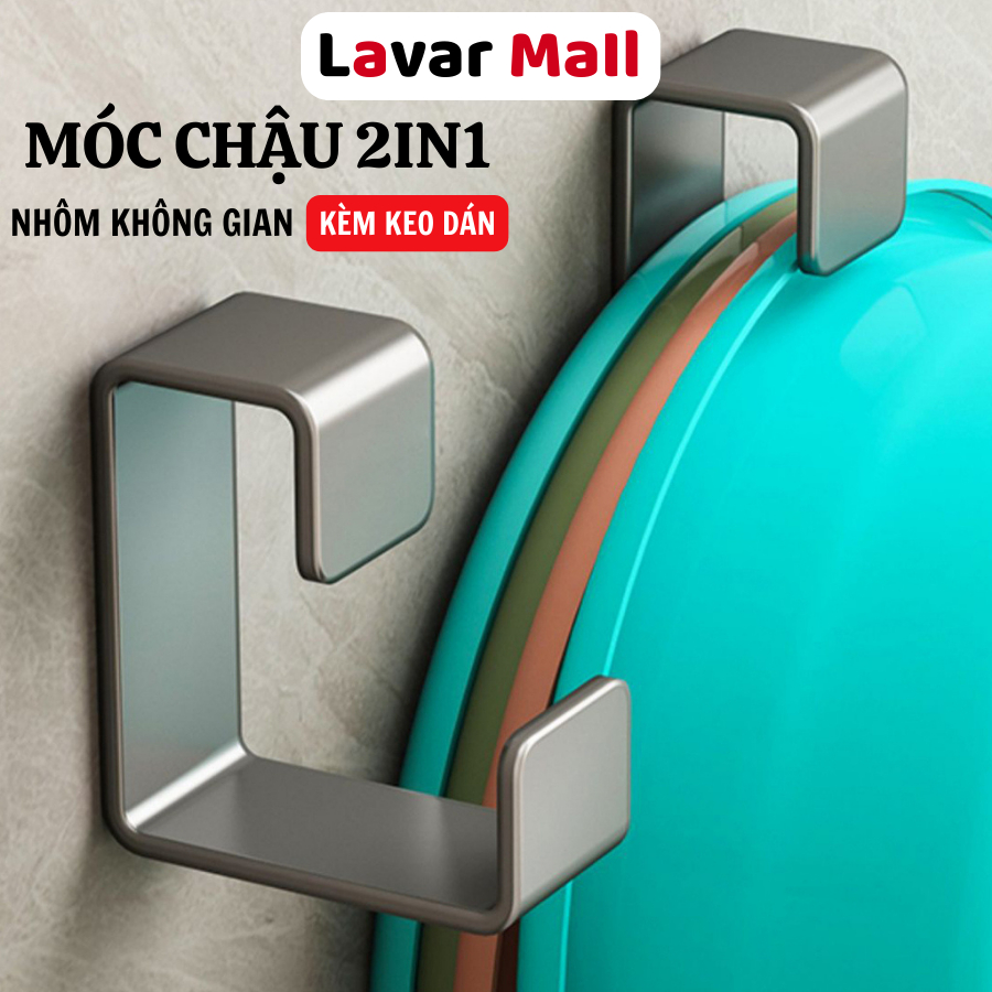 Móc treo Chậu rổ giá trong nhà tắm nhà bếp đa năng LAVAR Chịu lực 8kg ...