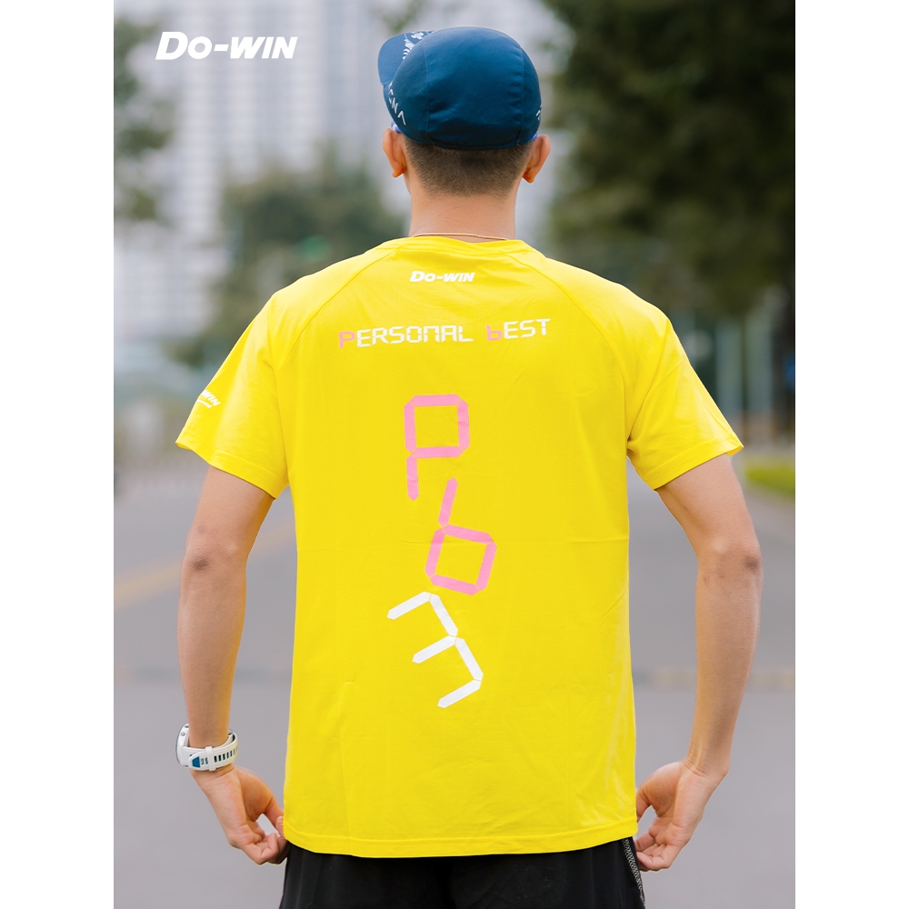 Áo cộc thể thao marathon Do-win dành cho chạy bộ, tập thể thao thường xuyên - Hàng Chính Hãng