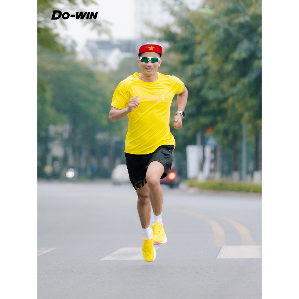 Áo cộc thể thao marathon Do-win dành cho chạy bộ, tập thể thao thường xuyên - Hàng Chính Hãng