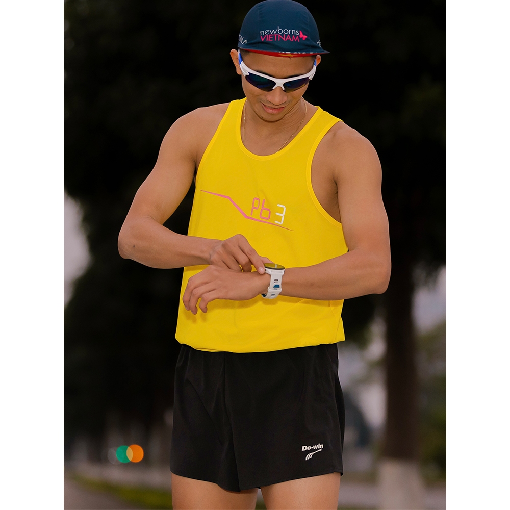 Áo ba lỗ thể thao marathon Do-win dành cho chạy bộ, tập thể thao thường xuyên - Hàng Chính Hãng