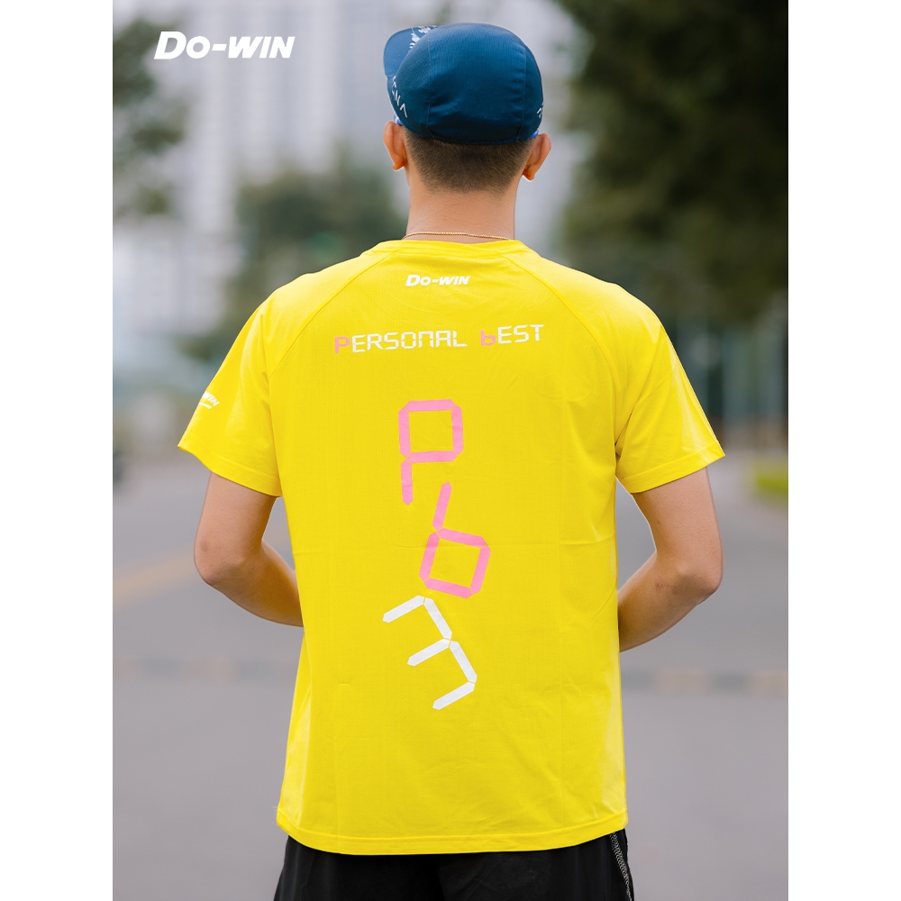Áo cộc thể thao marathon Do-win dành cho chạy bộ, tập thể thao thường xuyên - Hàng Chính Hãng