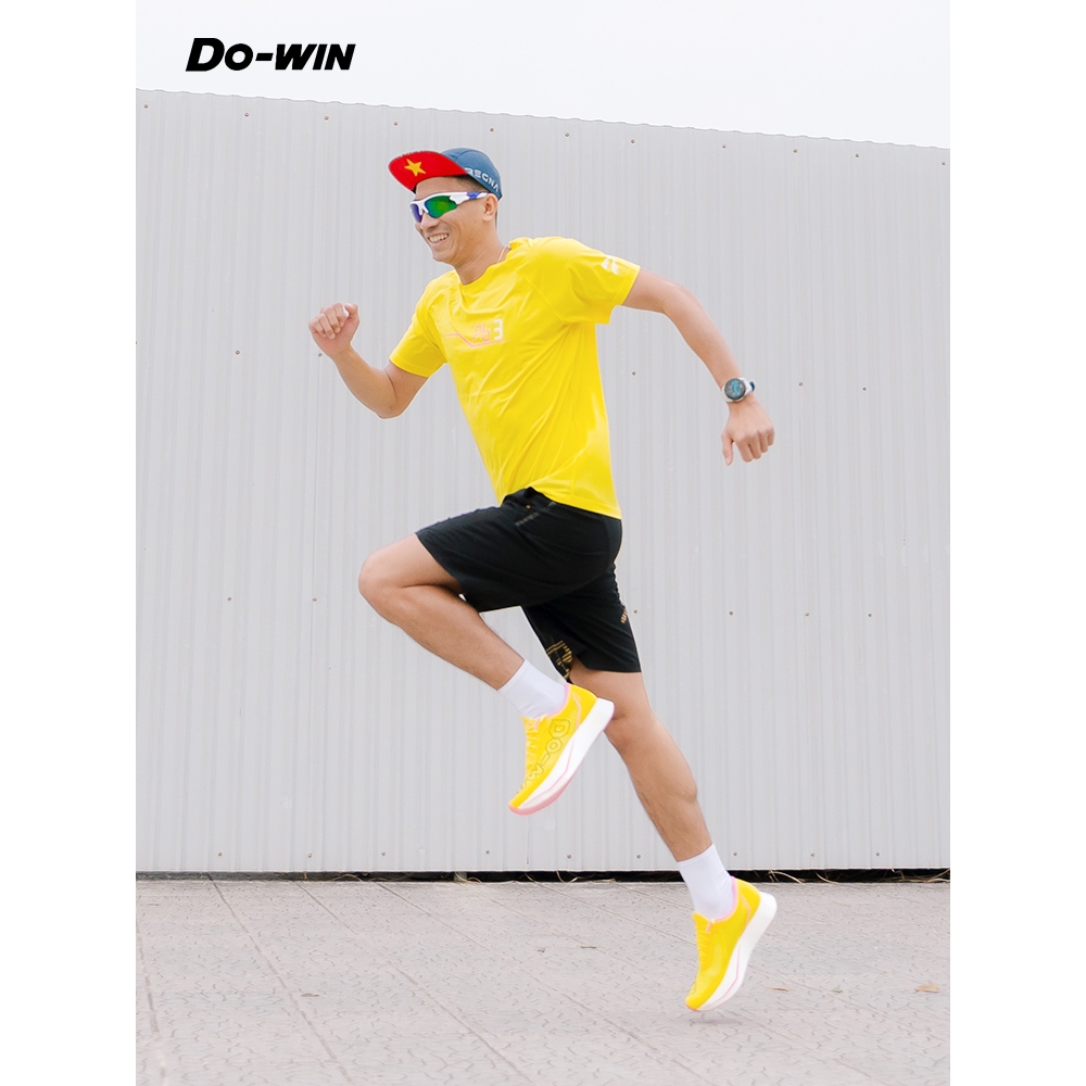 Áo cộc thể thao marathon Do-win dành cho chạy bộ, tập thể thao thường xuyên - Hàng Chính Hãng