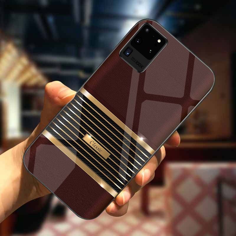 Ốp Lưng SAMSUNG GALAXY S20 ULTRA Mặt Lưng Kính Cường Lực Sáng Bóng