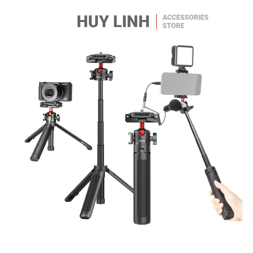 Ulanzi MT-16 Extendable Tripod Tay cầm quay Vlog cho điện thoại, máy ảnh