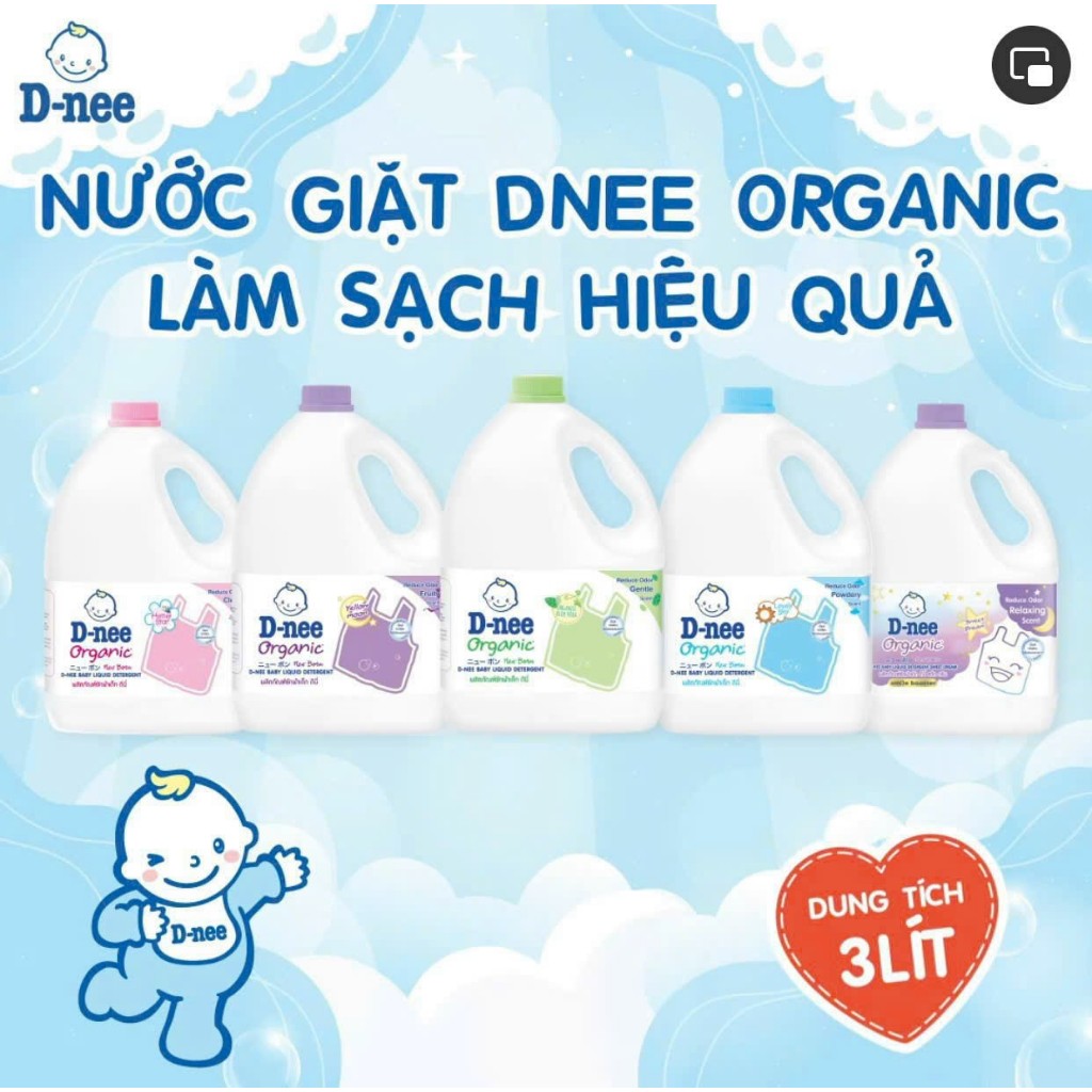 [Mẫu Mới - Chính Hãng] Nước Giặt , Nước Xả Dnee Can 3L Chính Hãng Đại ...
