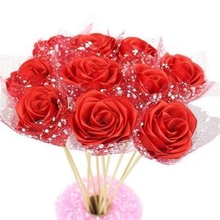 Lưới tuyế màu đỏ cuộn to bản 50 cm dài 4 mét trang trí hoa quả tráp lễ