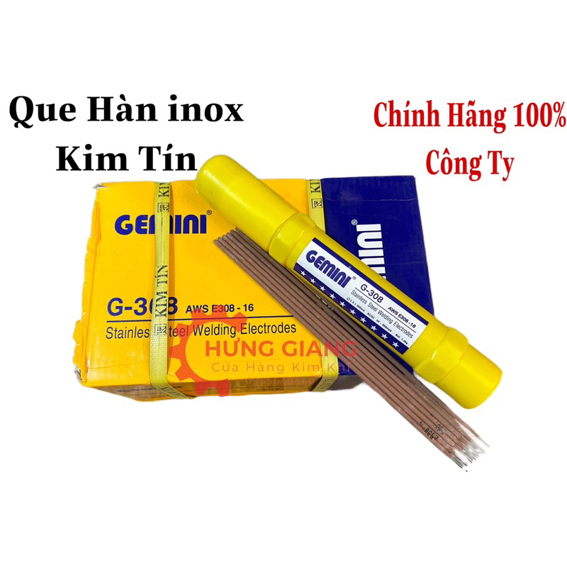 Que Hàn INOX KIM TíN CHÍNH HÃNG 2.5mm, 3.2mm, 4.0mm Bó 1kg | Shopee ...