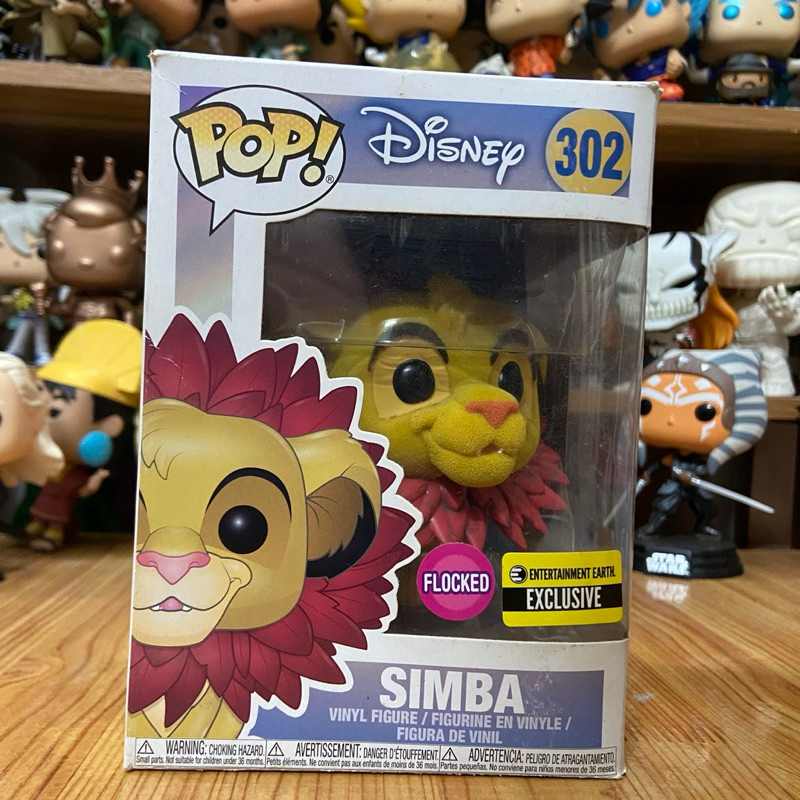 A Mo hinh Funko Pop Disney SIMBA LEAF MANE FLOCKED EE Exclusive LION KING 302 fullbox real Shopee Vi t Nam