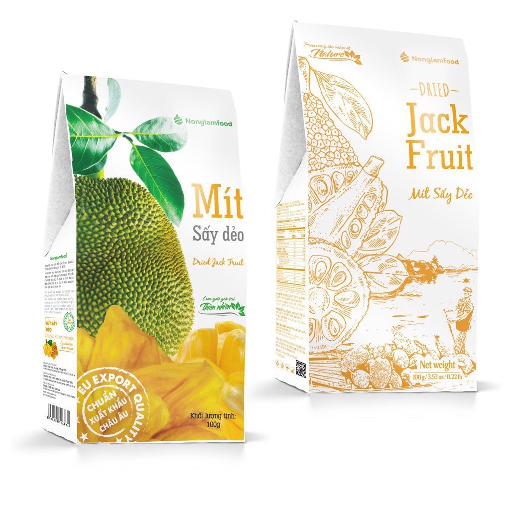 Mít sấy dẻo Nông Lâm Food, hộp 100g
