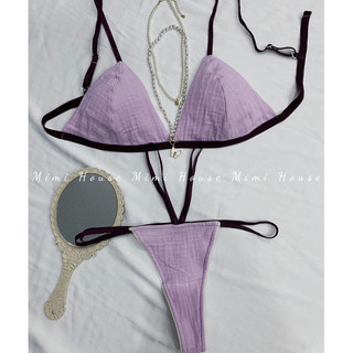 Set đồ lót không gọng, mút mỏng musline - Handmade by Mimi house