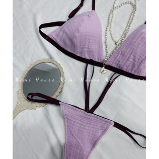 Set đồ lót không gọng, mút mỏng musline - Handmade by Mimi house