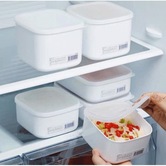 Hộp nhựa đựng thực phẩm White Pack nội địa Nhật Bản dung tích 280ml / 900ml / 1000ml