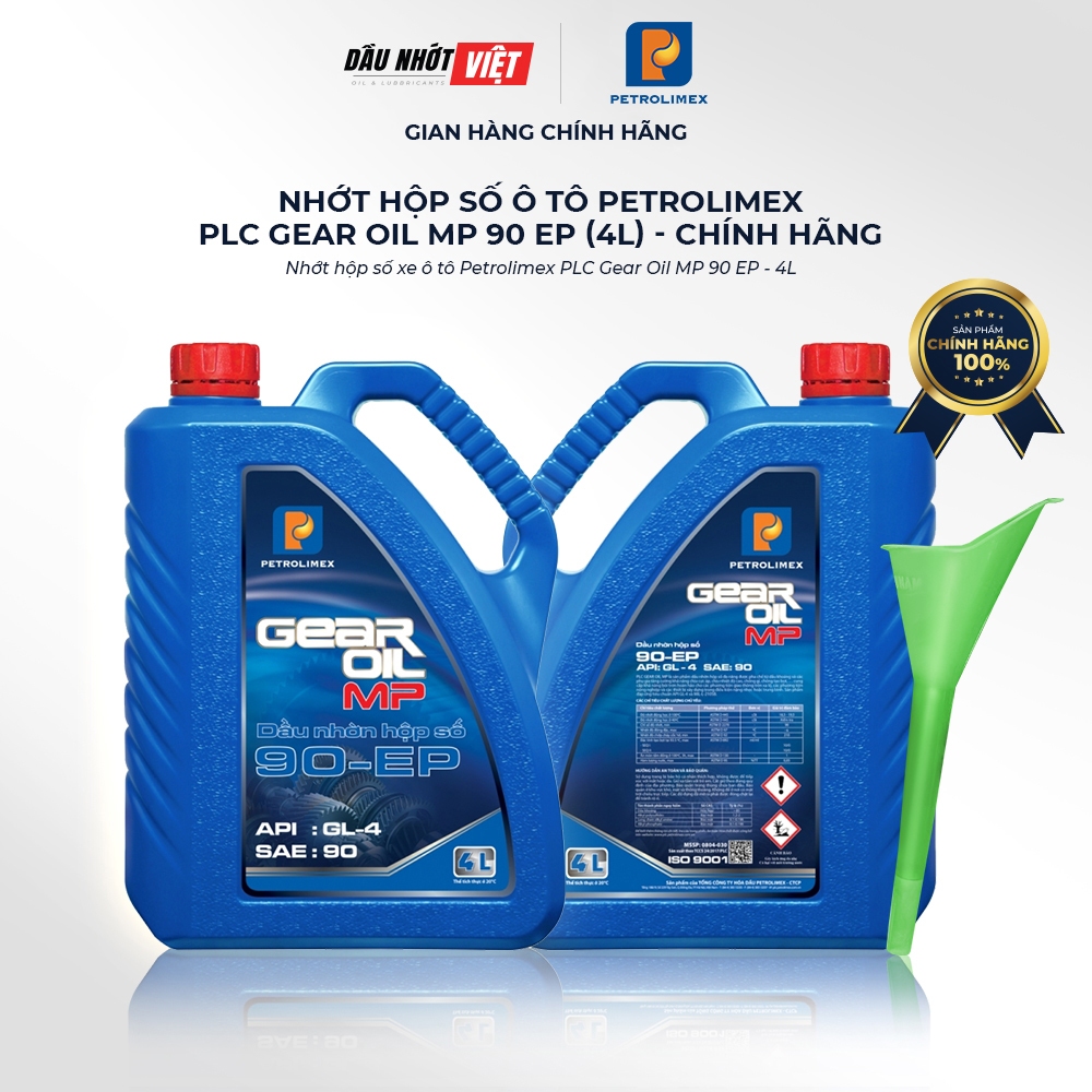 Nhớt hộp số ô tô - nhớt cầu PETROLIMEX PLC GEAR OIL MP 90 EP (4L