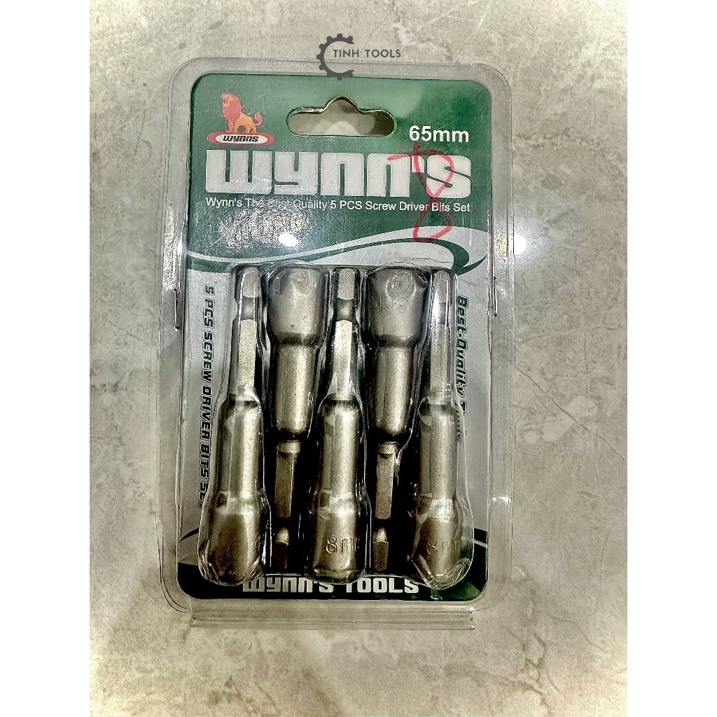 (LẺ 1 CÁI) Đầu bắn tôn | Đầu xiết tôn (tole) hiệu Wynn's đủ size 8mm, 10mm, 12mm, 13mm