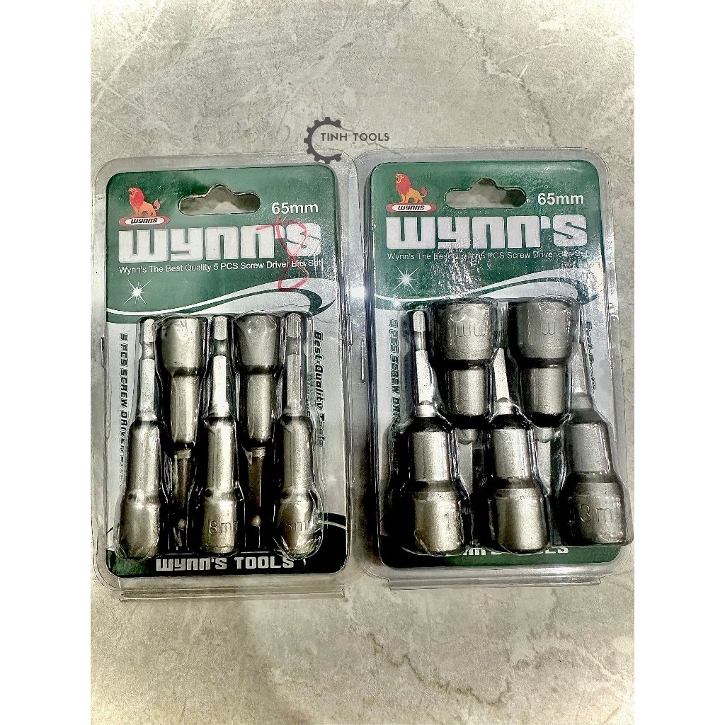 (LẺ 1 CÁI) Đầu bắn tôn | Đầu xiết tôn (tole) hiệu Wynn's đủ size 8mm, 10mm, 12mm, 13mm