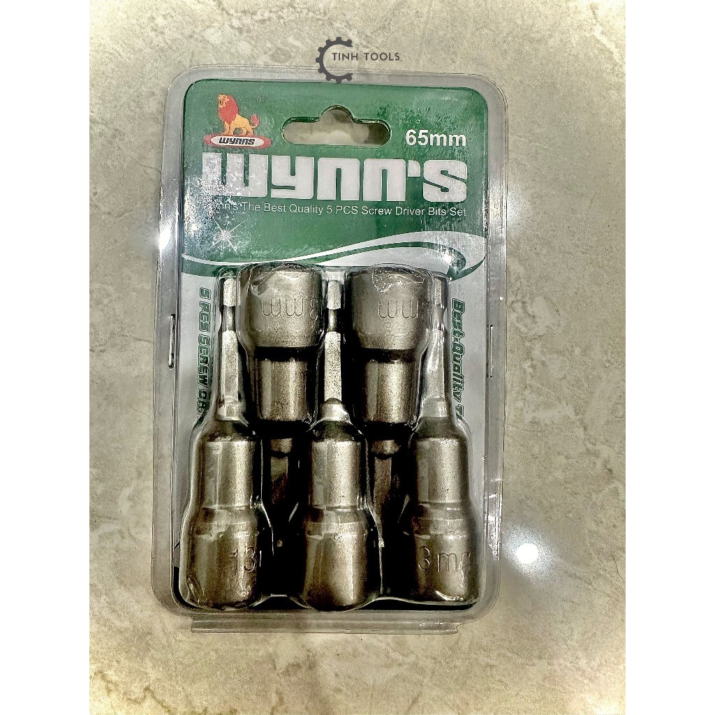 (LẺ 1 CÁI) Đầu bắn tôn | Đầu xiết tôn (tole) hiệu Wynn's đủ size 8mm, 10mm, 12mm, 13mm
