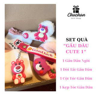 Set Quà Tặng Sinh Nhật Cute LINDOria, Quà Tặng 20/10, 8/3, Sinh Nhật, Kỷ Niệm, Phụ kiện Gấu Dâu