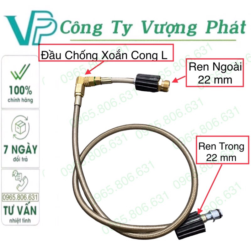 Bộ dây dẫn trong bộ rulo quấn dây rửa xe chống xoắn L cong | Shopee ...