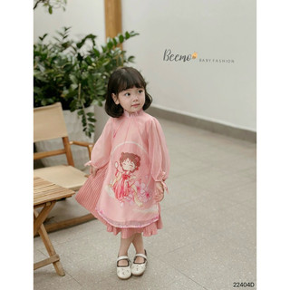 Áo dài Trung Thu cách tân dễ thương cho bé gái 1-6t (9-25kg) N0062