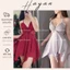 HT69 Váy ngủ sexy phối ren cánh bướm kèm ĐỆM LÓT, đồ ngủ lụa dáng xoè tôn dáng HT69