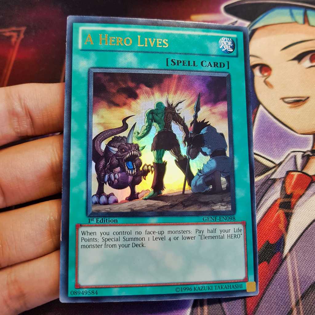 Thẻ bài Yugioh chính hãng | A Hero Lives | GENF Ultra rare. | Shopee ...