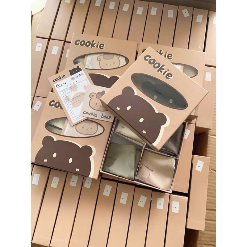 HỘP 4 QUẦN LÓT GẤU COOKIE ĐÚC SU KHÔNG VIỀN