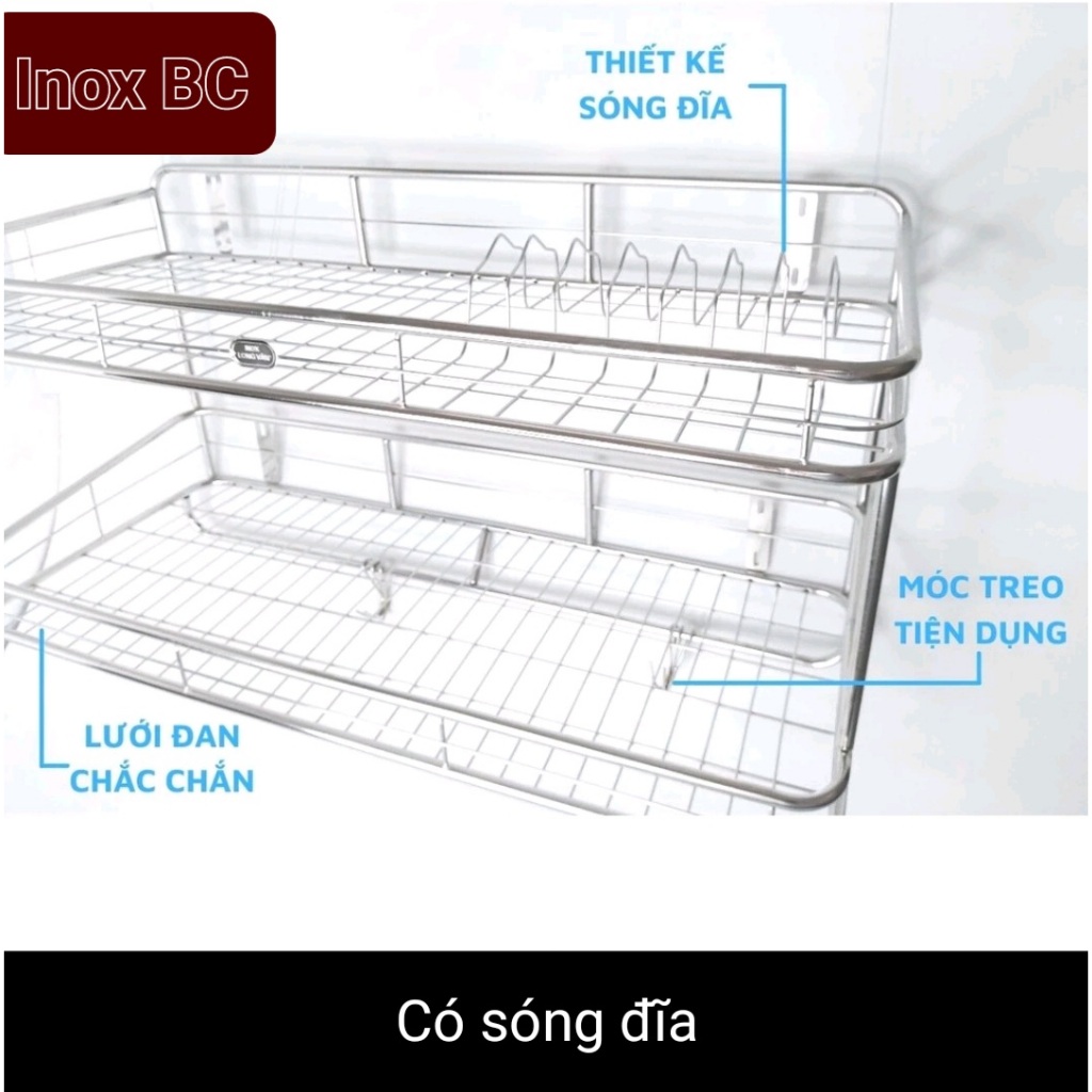 Kệ Úp Chén 2 Tầng Inox - Kệ Chén Treo Tường 2 Tầng Inox | Shopee Việt Nam