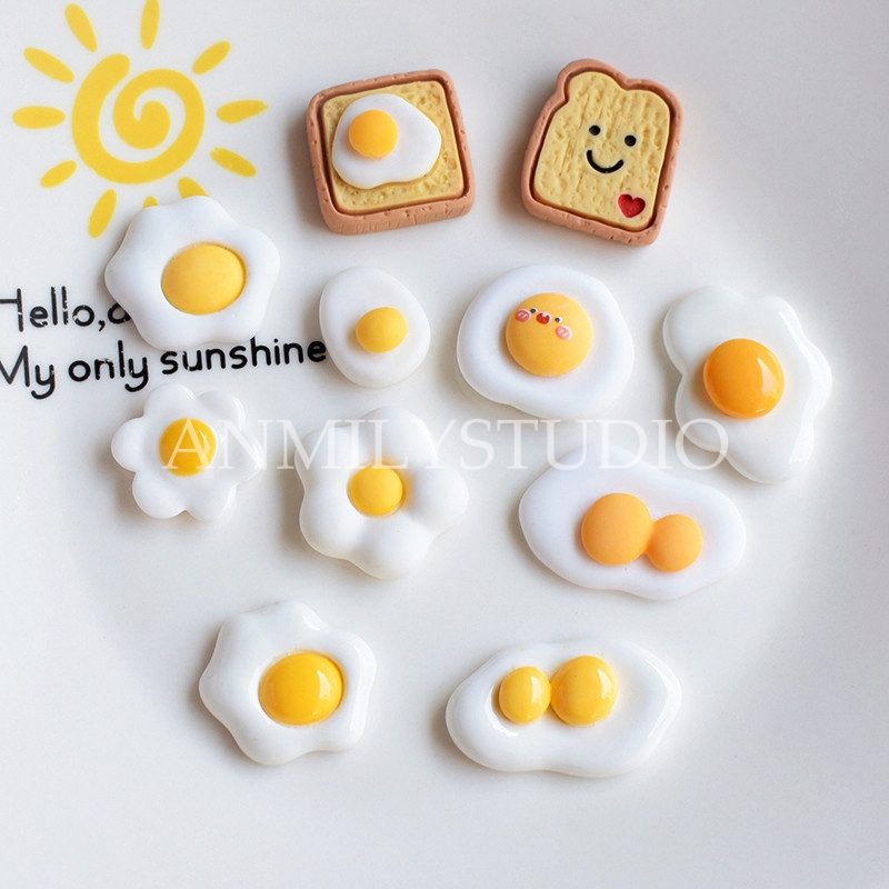 Sticker nổi 3D trứng và phô mai dễ thương dùng để trang trí bình nước ...