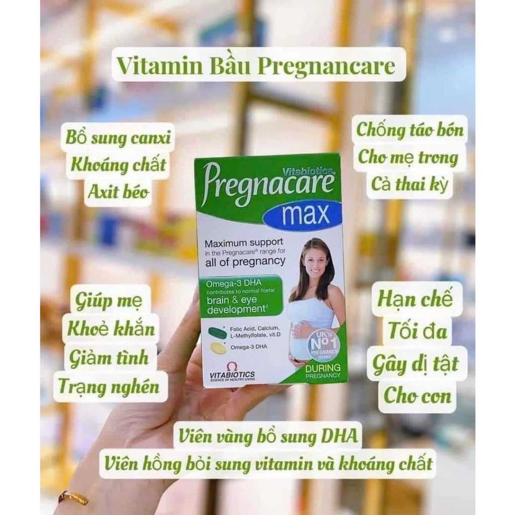 Pregnacare Max Breast Feeding Vitamin TỔng HỢp Cho BÀ BẦu VÀ Cho Con BÚ CỦa Anh Shopee 