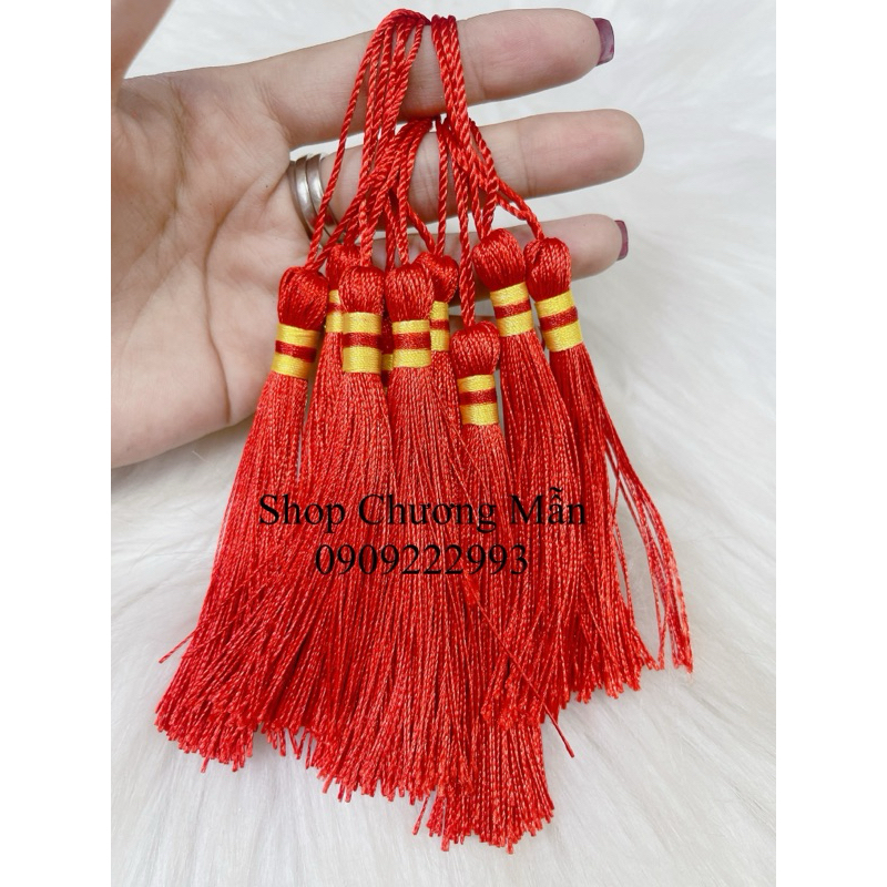 Set 10 Dây Tua Rua Đỏ Làm Dây Treo Phụ Kiện Handmade Giá Sỉ | Shopee ...