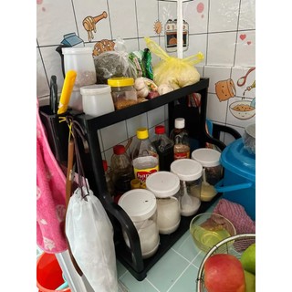 Kệ Đựng Gia Vị Nhà Bếp Chữ B, Kệ Đựng Đồ Dùng Nhà Bếp, kệ gia vị 2 tầng tiện ích (hàng tốt)