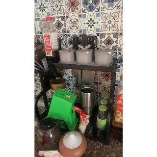 Kệ Đựng Gia Vị Nhà Bếp Chữ B, Kệ Đựng Đồ Dùng Nhà Bếp, kệ gia vị 2 tầng tiện ích (hàng tốt)