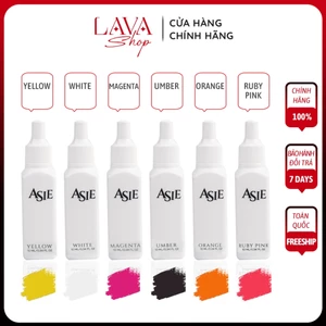 Mực Asie Mini 5ml và 10ml phun xăm môi chính hãng phân tử nhỏ màu lên trong veo