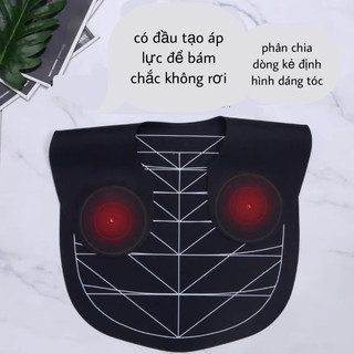 Bạt choàng cao su non chuyên cắt tóc dài,Lót vai cắt tóc dài cao cấp có kẻ vạch