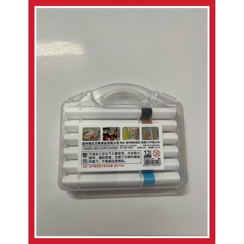 MÀU DẠ ACRYTIC MARKER FD602 12 MÀU - VPP QUỐC HUY.
