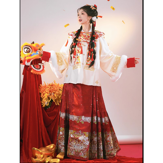 [CÓ SẴN] Minh phục, trang phục truyền thống nữ mùa đông phong cách cổ trang  Trung Quốc thời Minh, hán phục nữ Tết